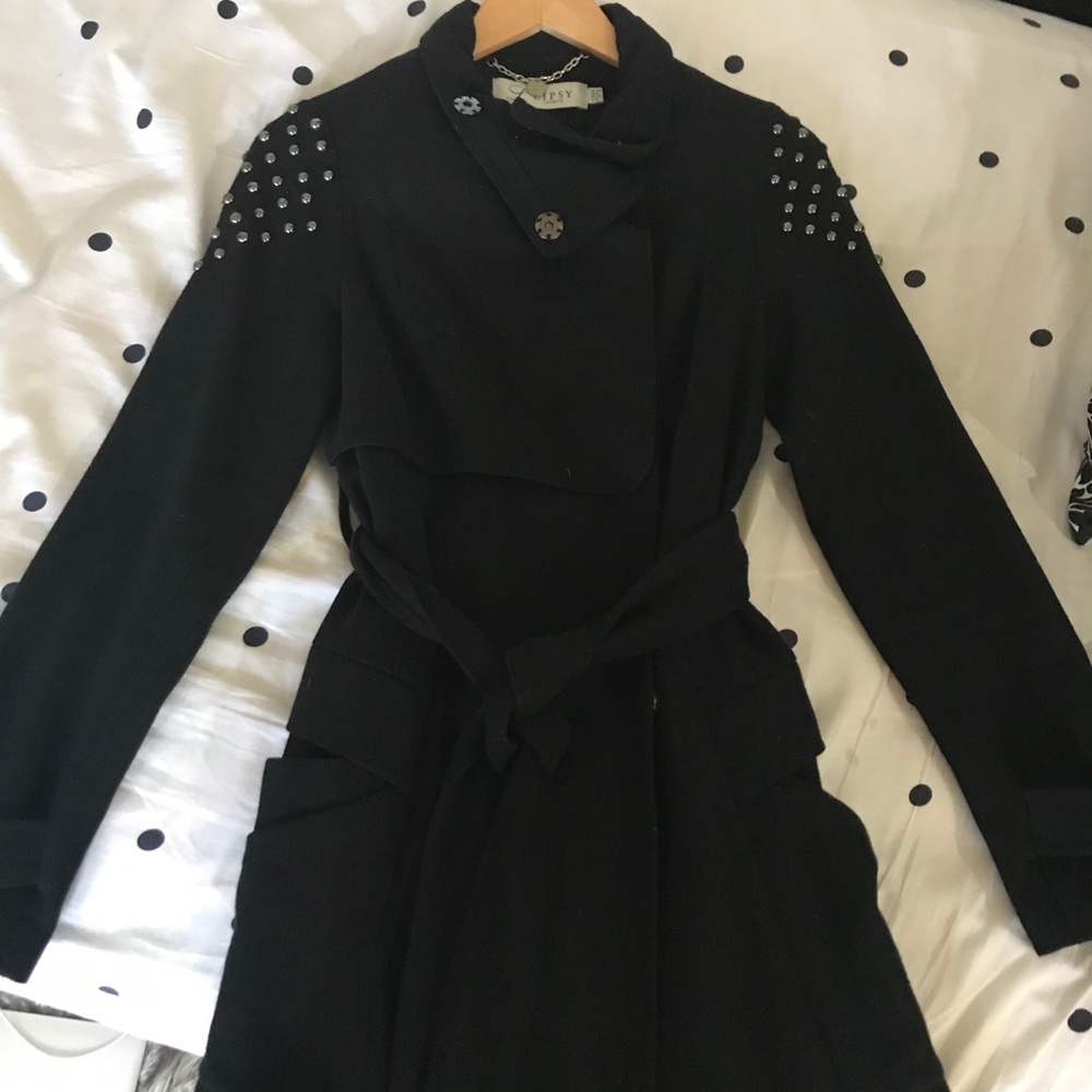 Wool long coat.